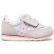 Kids' Saucony Baby Jazz Hook & Loop Sneakers Grey / Pink / Green | Singapore 703QMAZ